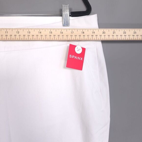 Spanx NEW Size 1X Tall Silver Linings On-the-Go Slim Straight Pant 20372T White - Picture 6 of 16